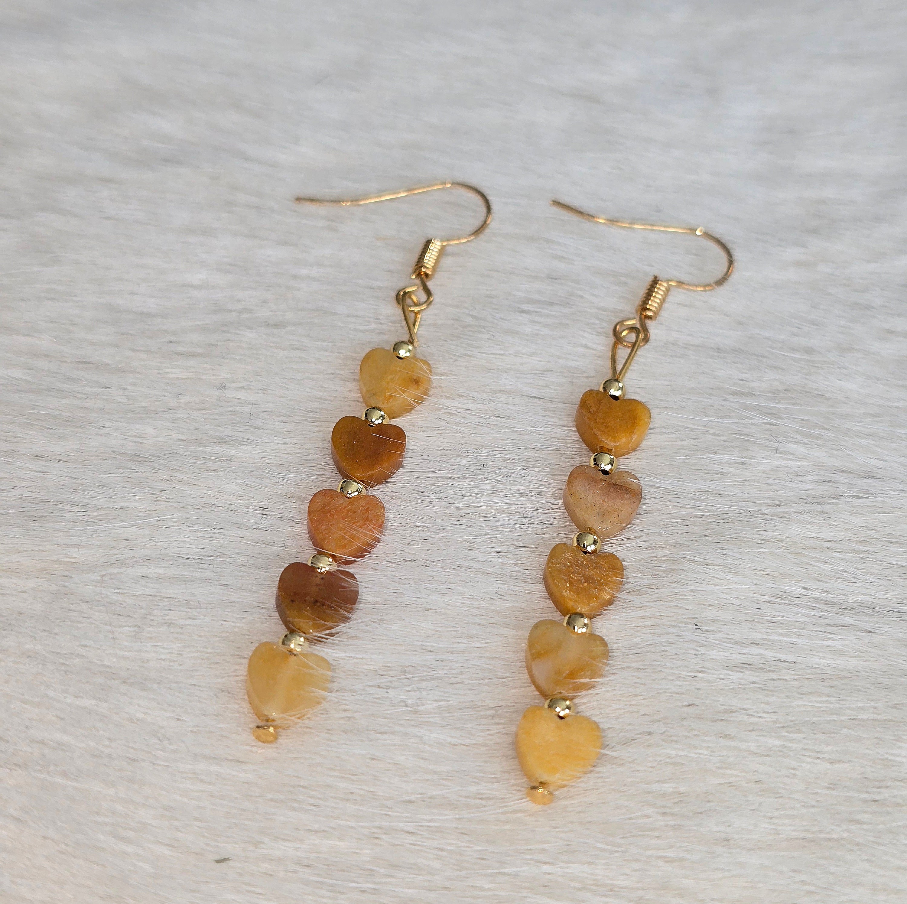 Jade Heart Dangles