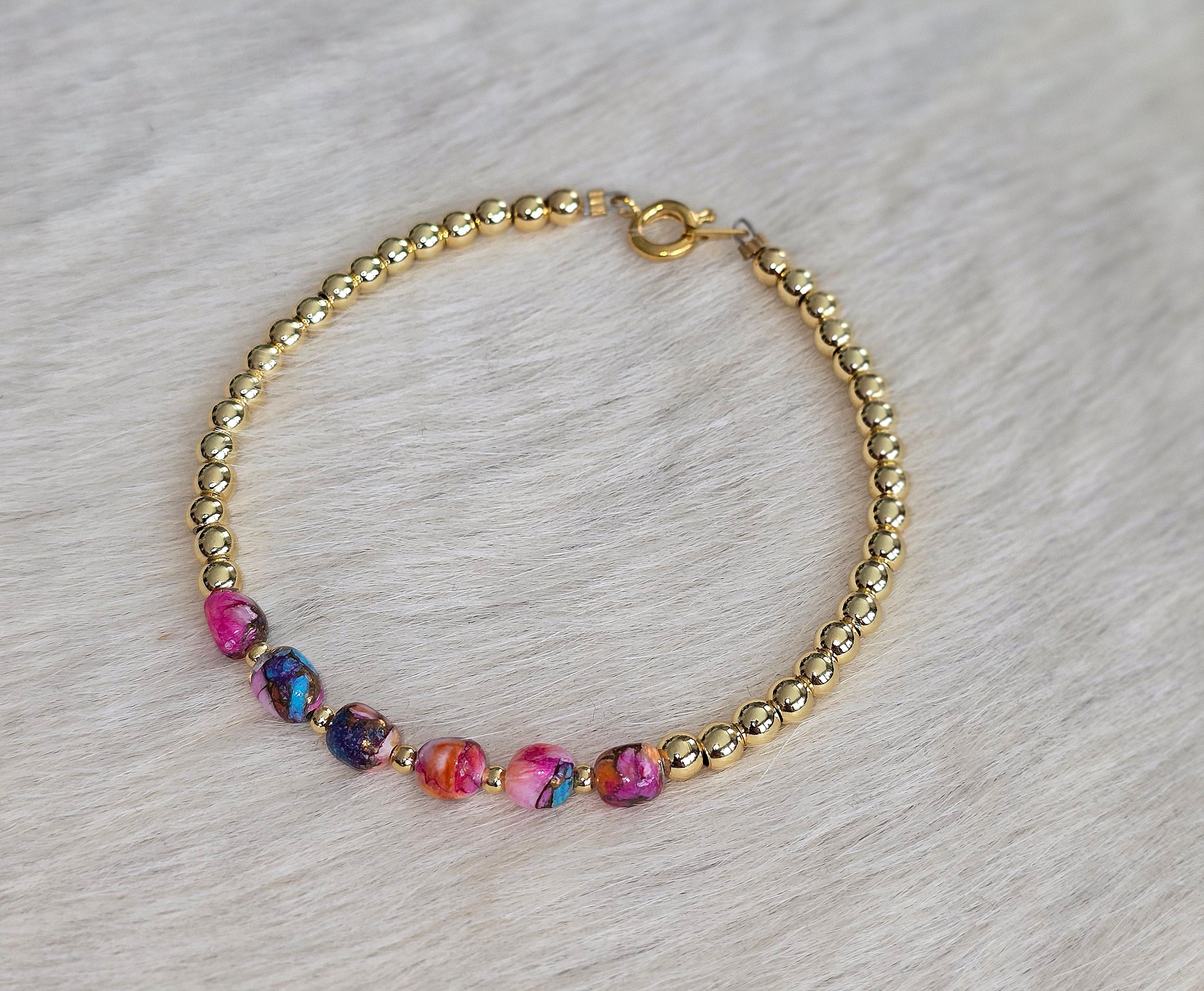 Pink Dahlia Bracelet