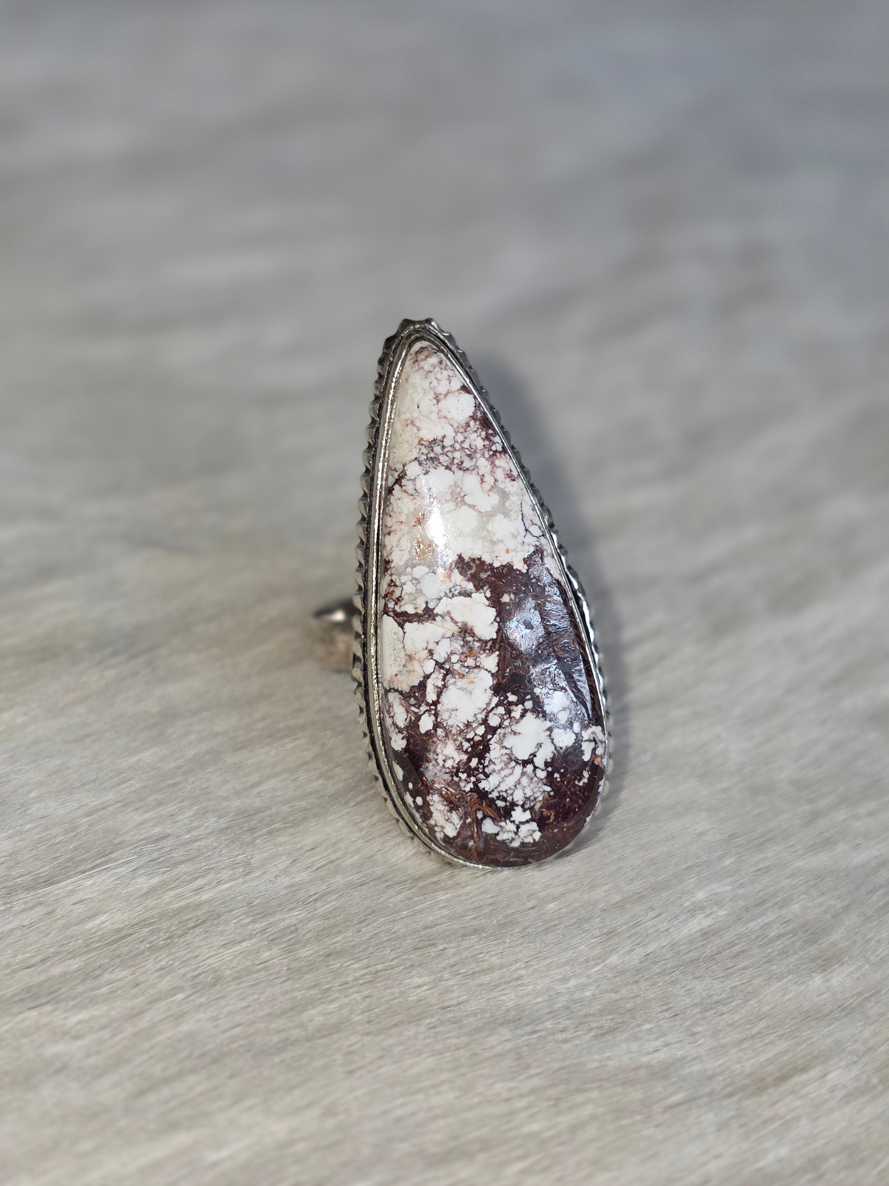 Sterling Howlite Ring