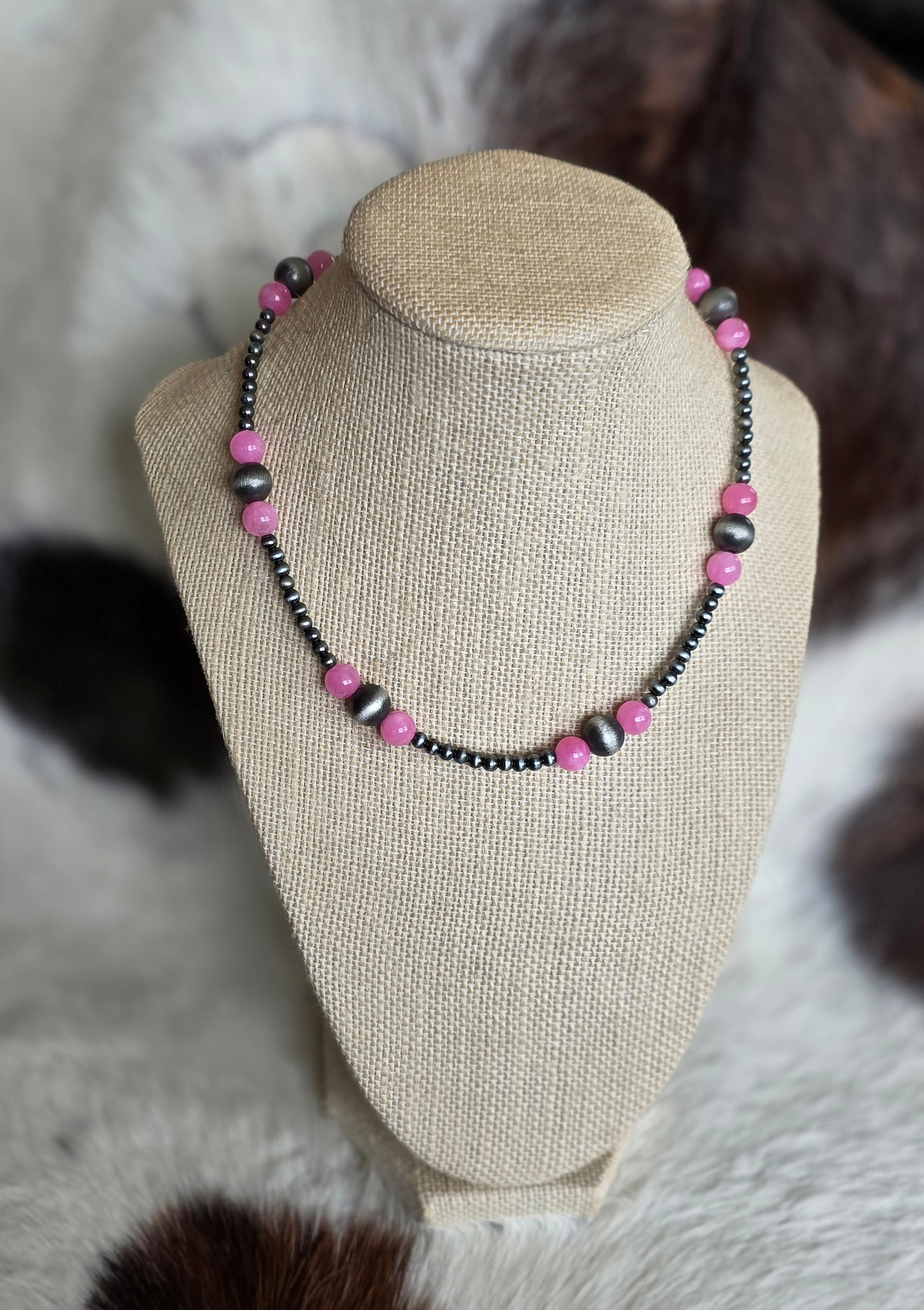 Pink & Pearl Necklace