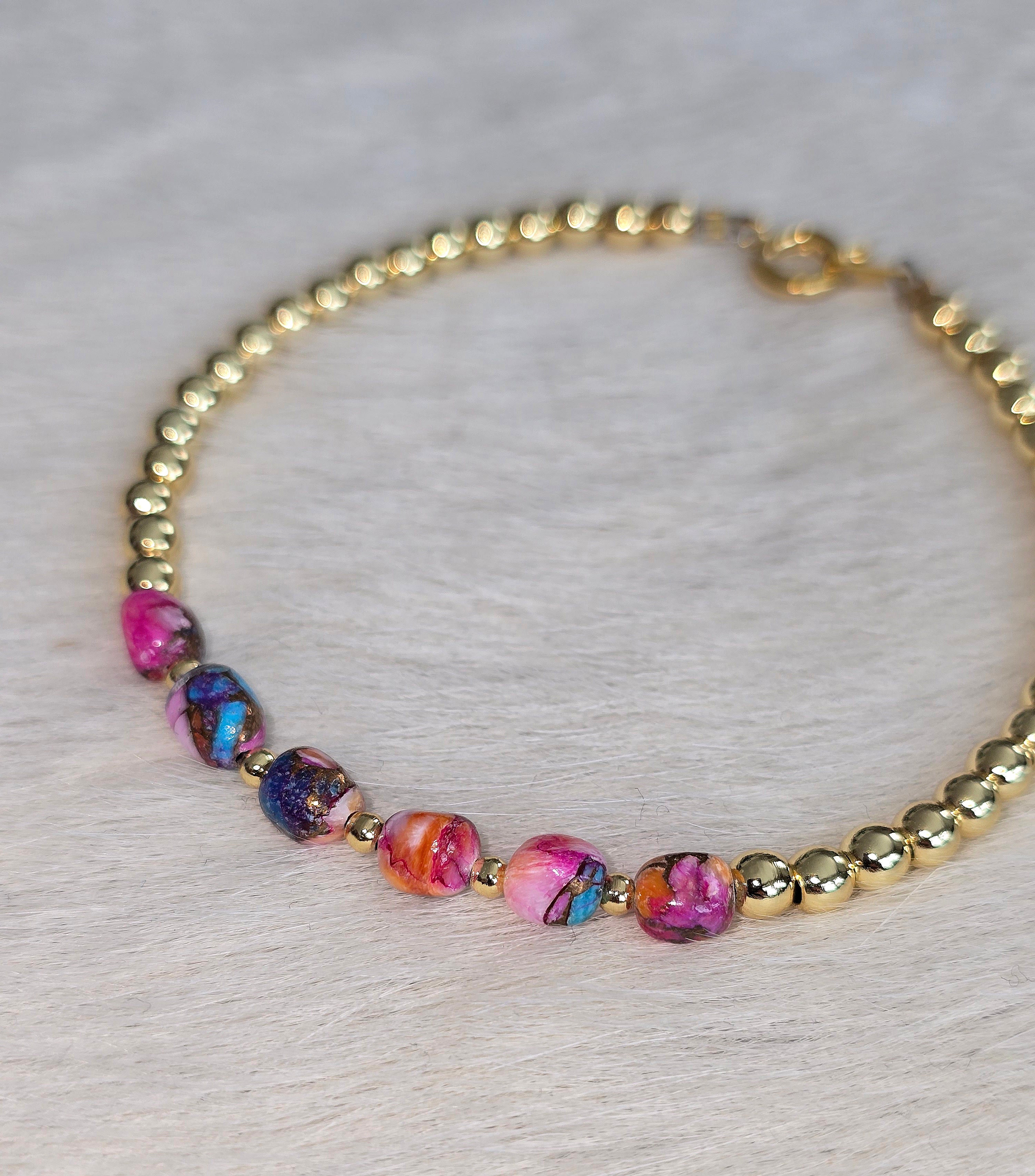 Pink Dahlia Bracelet