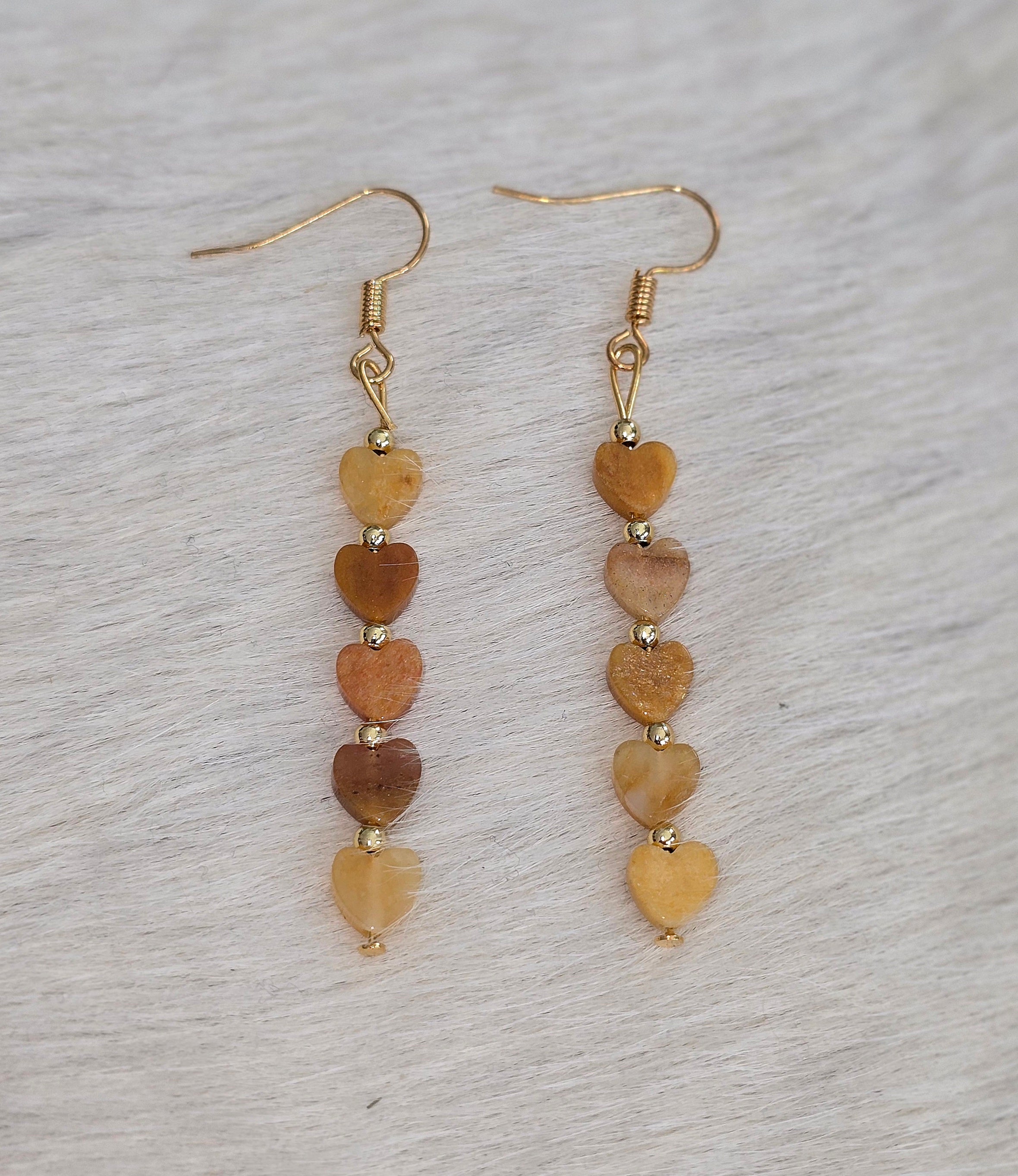 Jade Heart Dangles