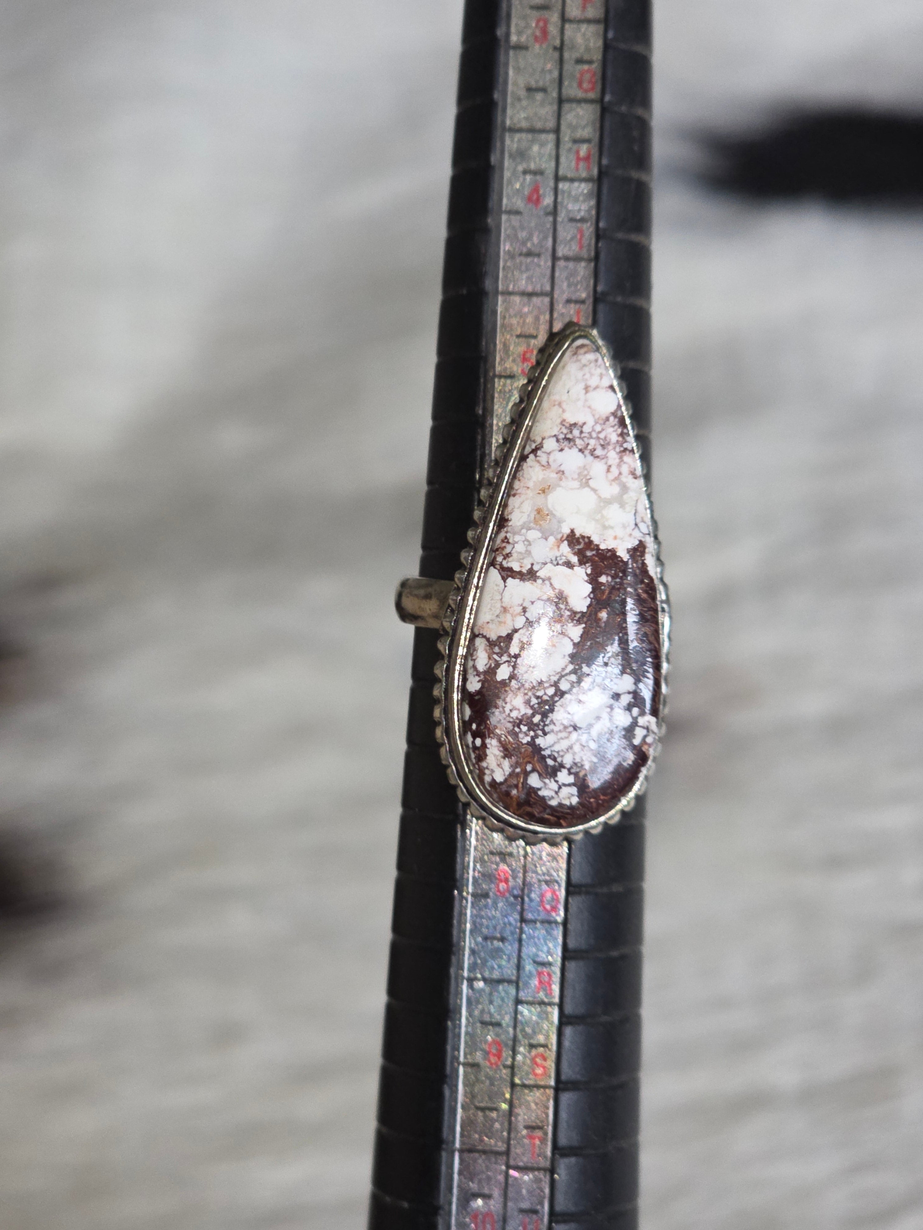 Sterling Howlite Ring