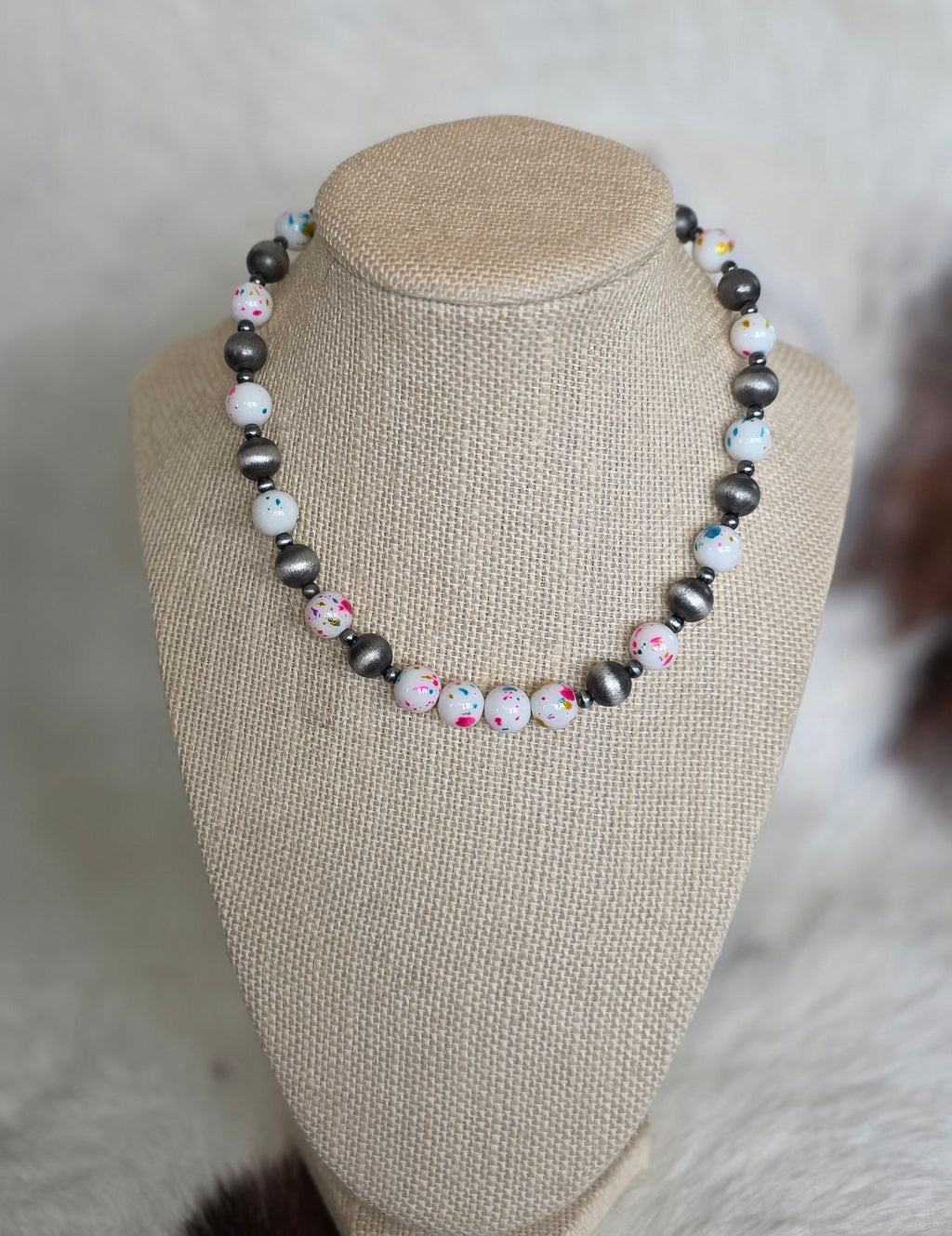 Rainbow Bead Necklace